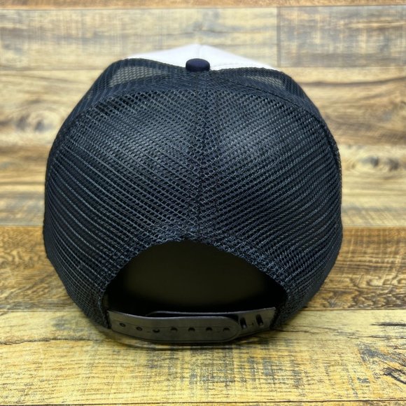 Virgin Records Mens Truckers Hat Navy Snapback 1978 Retro Logo Baseball Cap - Picture 5 of 8